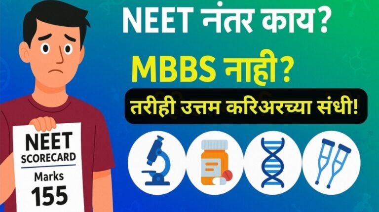Career guidance for biology students after NEET failure